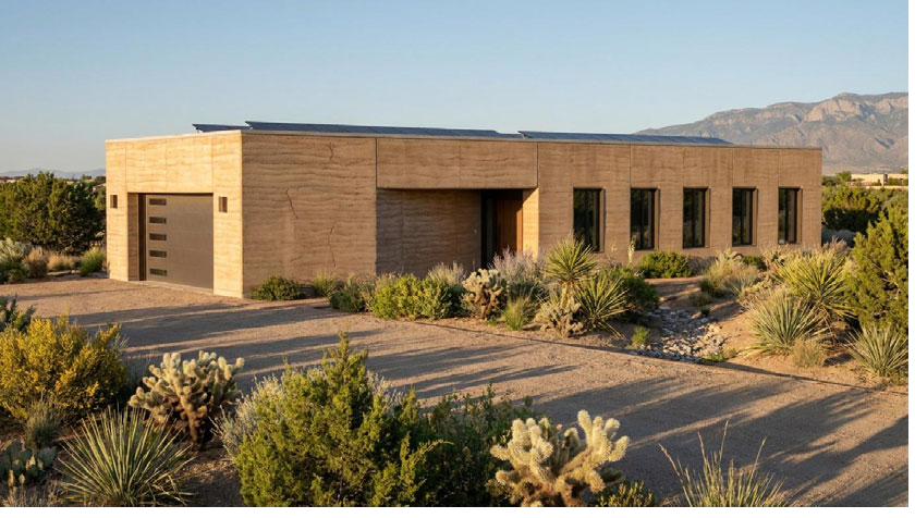 Entry and garage elevation, Terra Mesa